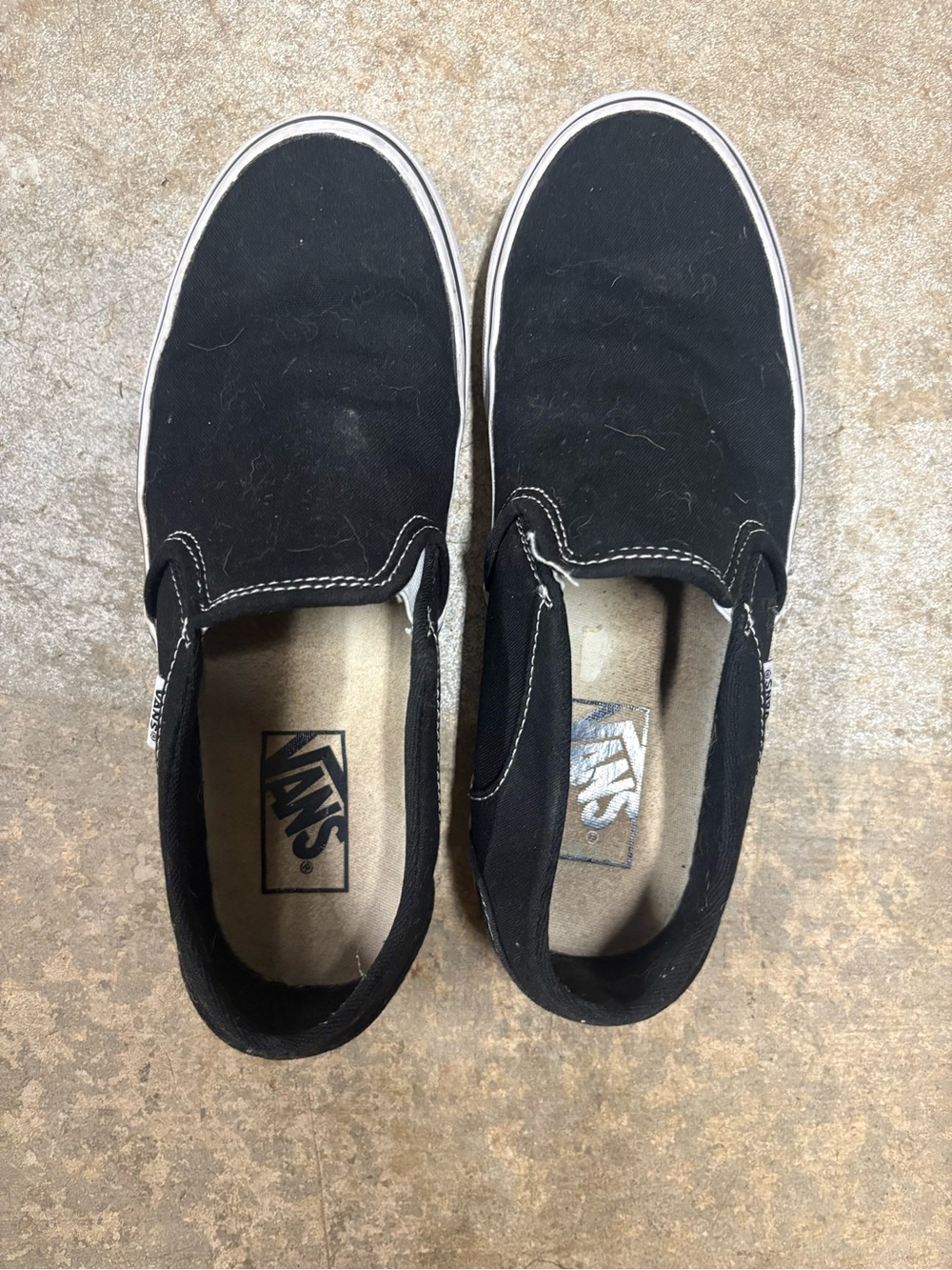 Vans Black Slip-On Canvas Sneakers